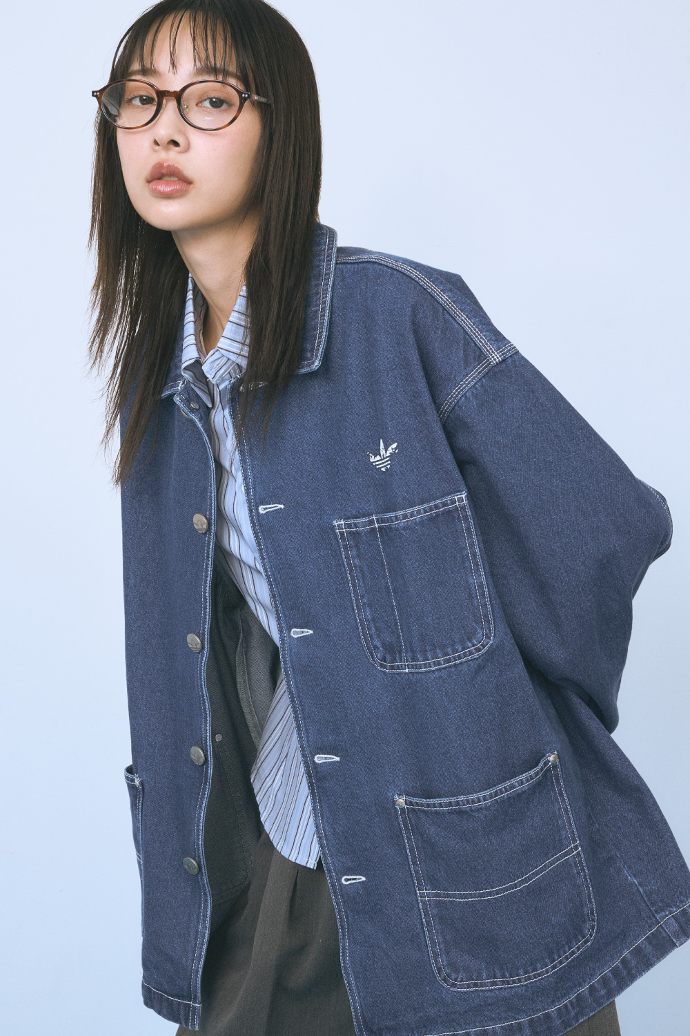 ジャケット・アウター adidas U DENIM COVERALL VINTAGE セール】adidas アディダス U DENIM COVERALL VINTAGE アウター KR1036